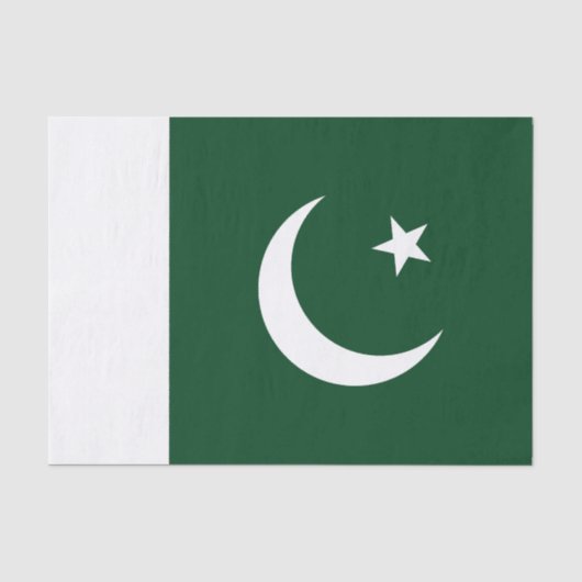 Pakistan-Flagge Seidenpapier (Vorderseite)
