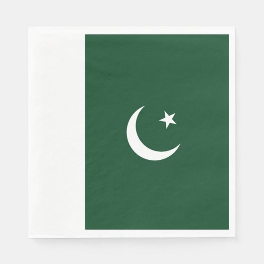 Pakistan-Flagge Serviette (Vorderseite)