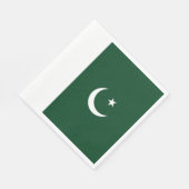 Pakistan-Flagge Serviette (Ecke)