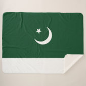 Pakistan-Flagge Sherpadecke (Vorderseite (Horizontal))