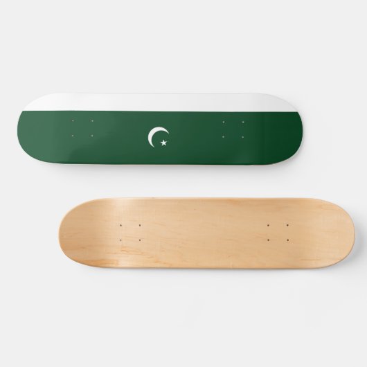 Pakistan-Flagge Skateboard (Horizontal)