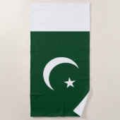Pakistan-Flagge Strandtuch (Vorderseite)