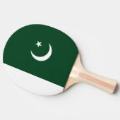 Pakistan-Flagge Tischtennis Schläger (Seitenansicht)