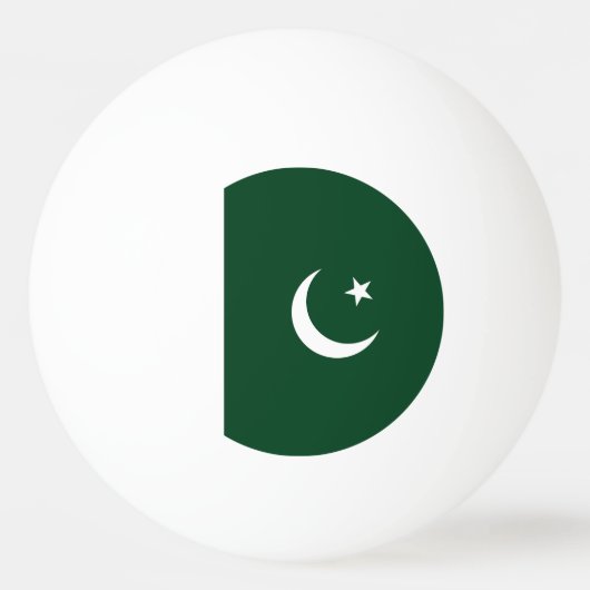 Pakistan-Flagge Tischtennisball (Vorderseite)