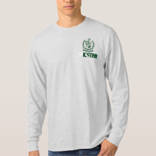 Pakistan-Flagge und Wappen Patriotisch T-Shirt