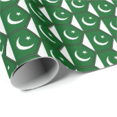 Pakistan-Flaggen-Bienenwaben-Packpapier Geschenkpapier (Rolleneckpunkt)