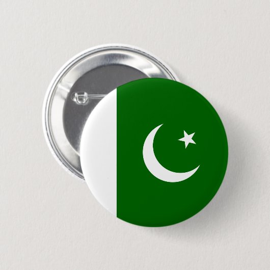 Pakistan-Flaggen-Knopf Button (Vorne & Hinten)