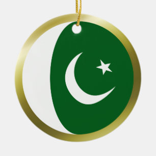 Pakistan-Flaggen-Verzierung Keramikornament