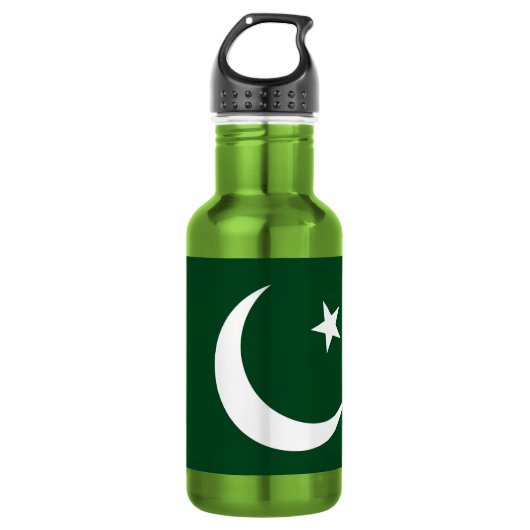 Pakistan Flaggenfrei-Flasche Edelstahlflasche (Vorderseite)