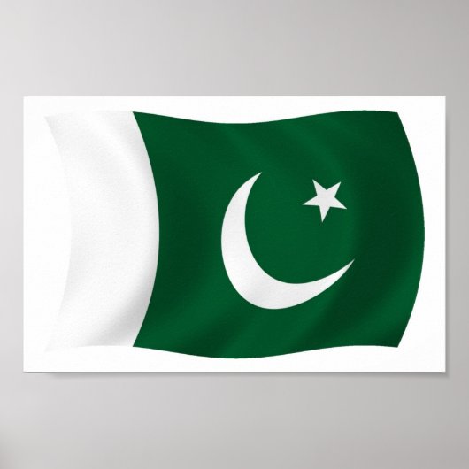 Pakistan Flaggenplakatdruck Poster (Vorne)