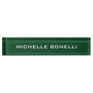 Pakistan Green Minimalistisch Schlicht Legible Mod Namensplakette