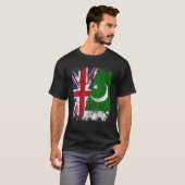 PAKISTAN Half BRITAIN Flag PAKISTANI T-Shirt (Vorne ganz)
