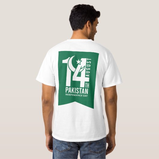 Pakistan Independence Day TShirts (Schwarz voll)
