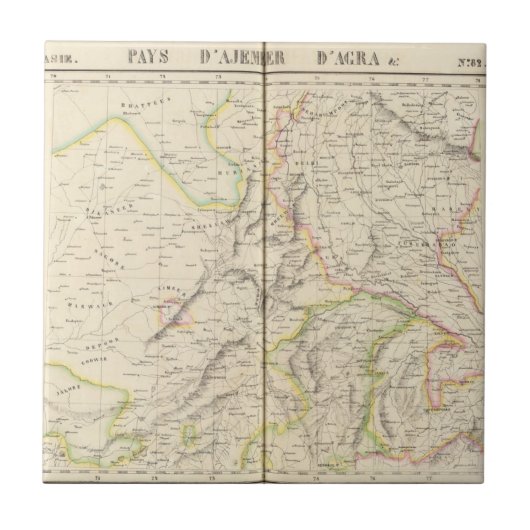 Pakistan, Indien 82 Fliese (Vorderseite)