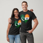 Pakistan - Indien Herz T-Shirt (Unisex)