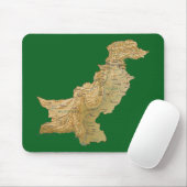 Pakistan-Karte Mousepad (Mit Mouse)