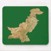 Pakistan-Karte Mousepad (Vorne)