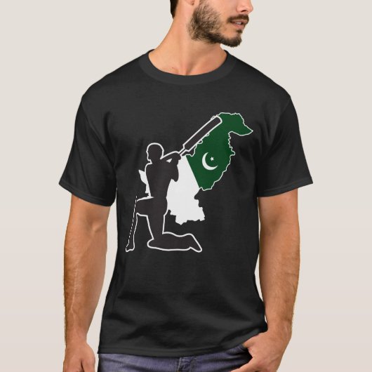 Pakistan-Kricket, Pakistan-Kricket-Geschenk T-Shirt (Vorderseite)