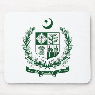Pakistan Landeswappen Symbol Emblem Adler Mousepad