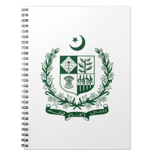 Pakistan Landeswappen Symbol Emblem Adler Notizblock