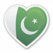 Pakistan Liebe Icon Sticker (Vorderseite)