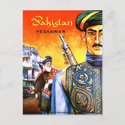 Pakistan, Lötkräfte aus Peshawar, Jahrgangsreisen Postkarte (Vorderseite)