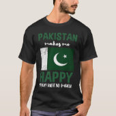 Pakistan macht mich glücklich, dass Sie nicht so V T-Shirt (Vorderseite)