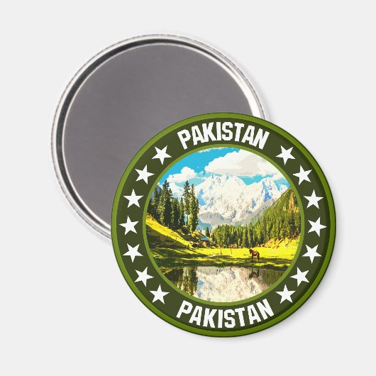 Pakistan Magnet (Vorderseite/Rückseite)