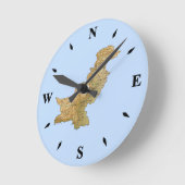 Pakistan Map Clock Runde Wanduhr (Winkel)