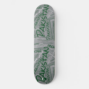 Pakistan Nationalstolz Wordcloud Skateboard
