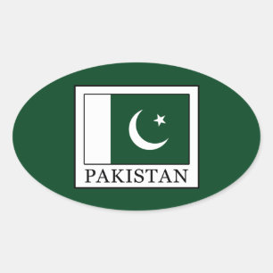 Pakistan Ovaler Aufkleber
