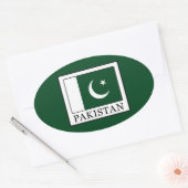 Pakistan Ovaler Aufkleber (Umschlag)