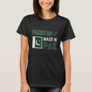 Pakistan Pakistan Karte Pakistan Flagge T-Shirt
