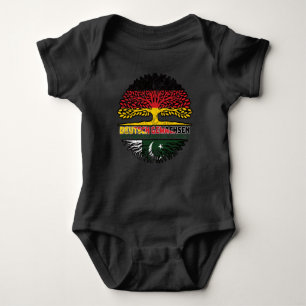 Pakistan Pakistanisch Deutsch Deutschland Baum Baby Strampler