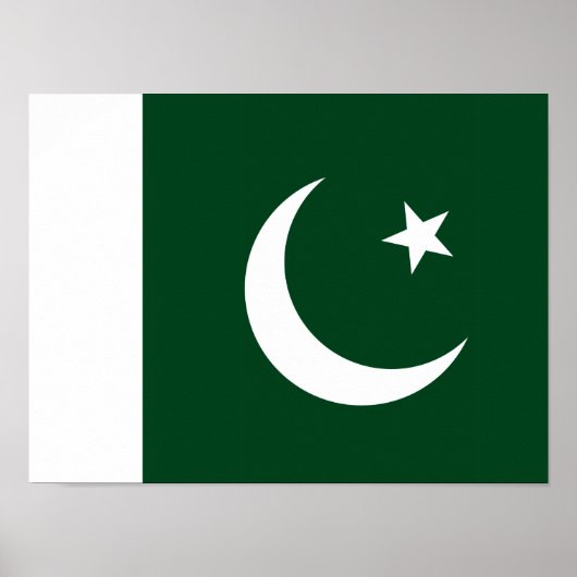 Pakistan - pakistanische Flagge Poster (Vorne)