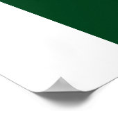 Pakistan - pakistanische Flagge Poster (Ecke)