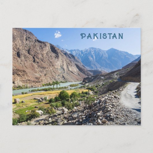 Pakistan Postkarte (Vorderseite)
