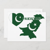 Pakistan Postkarte (Vorne/Hinten)