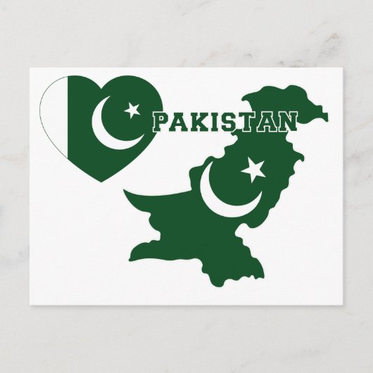 Pakistan Postkarte (Vorderseite)