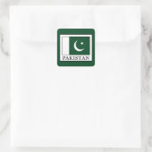 Pakistan Quadratischer Aufkleber (Tasche)