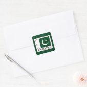 Pakistan Quadratischer Aufkleber (Umschlag)