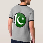 Pakistan-Qualität Flaggen-Kreis T-Shirt (Rückseite)