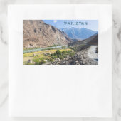 Pakistan Rechteckiger Aufkleber (Tasche)
