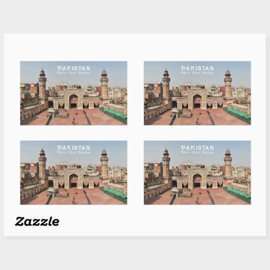 Pakistan Rechteckiger Aufkleber (Blatt)