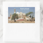 Pakistan Rechteckiger Aufkleber (Tasche)