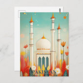 Pakistan Reisen Postkarte (Vorne/Hinten)