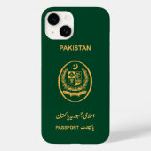 Pakistan Reisepass Print Souvenir Case-Mate iPhone Hülle (Rückseite)