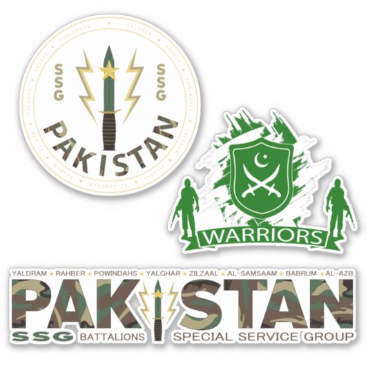PAKISTAN SSG AUFKLEBER (Vorderseite)