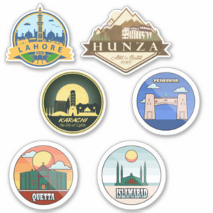 Pakistan-Städte Aufkleber