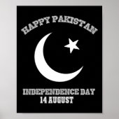Pakistan Unabhängigkeitstag 14 August Poster (Vorne)